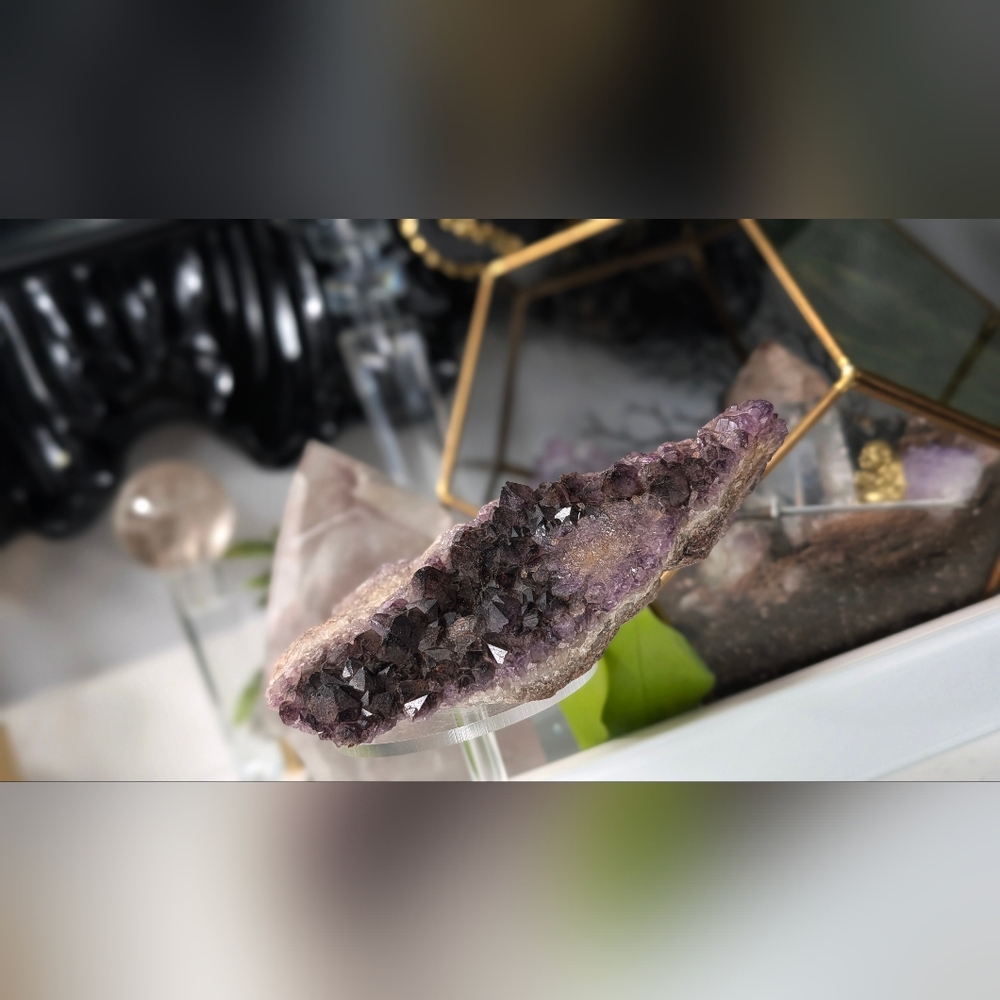Thunder Bay Black Amethyst Crystal Cluster